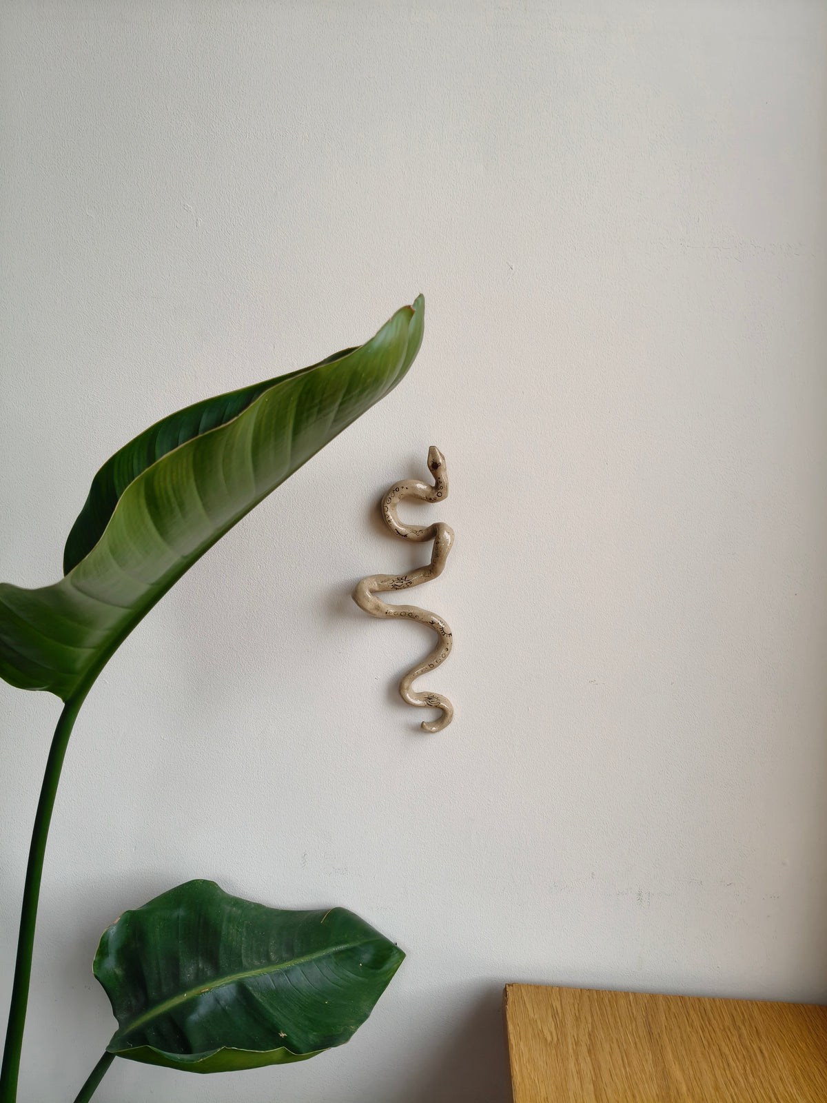 Serpent I — Ceramic Wall Sculpture