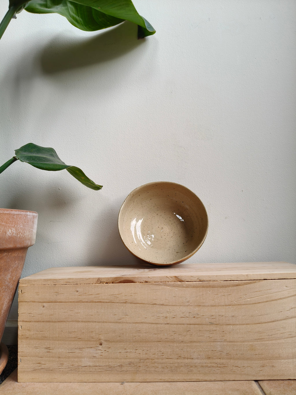 Scalloped bowl - hand painted - small