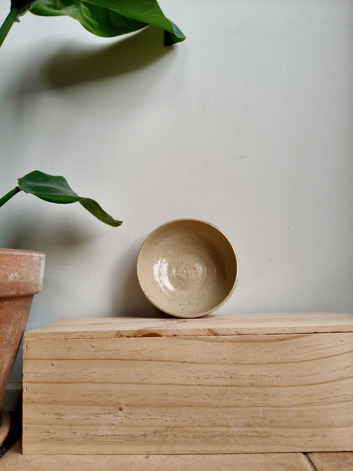 Checkered bowl - hand painted - small