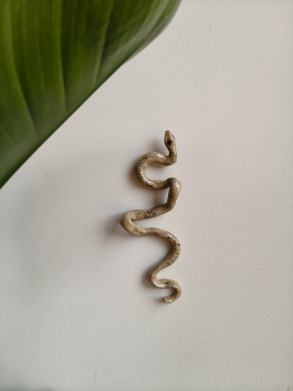 Serpent I — Ceramic Wall Sculpture