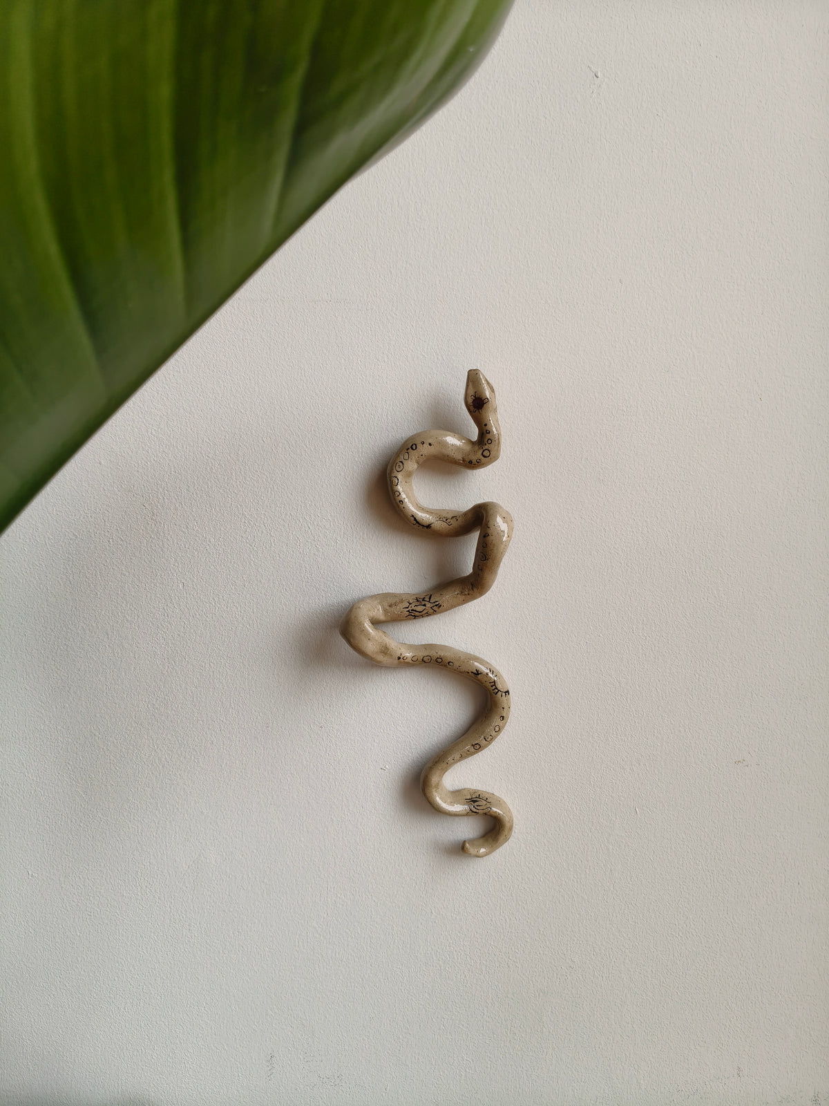 Serpent I — Ceramic Wall Sculpture